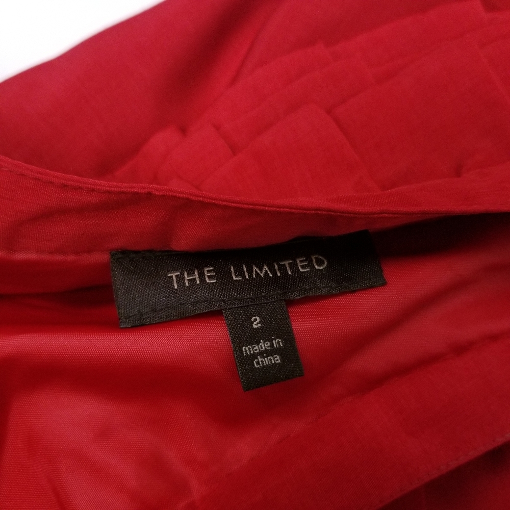 The Limited Red One Shoulder Ruffle Dress 2 - Picture 2 of 11